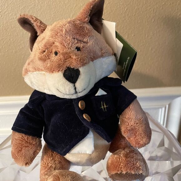 Harrods Hedgerow Velvet Jacket Fox Plush Vintage NWT - Picture 12 of 14